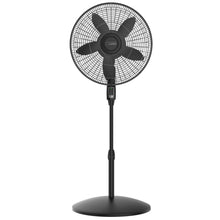 Lasko Cyclone Max 18" Oscillating Pedestal Fan with Remote, Adjustable Height and 4 Speeds for Whole Room Cooling, Black, S18605