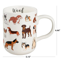 Mainstays 16.06-oz Stoneware Dog Mug, White