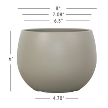 Mainstays Jordan 8" x 8" x 6" Medium Round Resin Planter