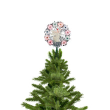 8SilverTinselWreathwithAngelChristmasTreeTopper-MultiLights3 - USA Mega Market