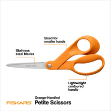 Fiskars® Petite Original Orange-handled Scissors (7")