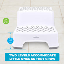Playtex 2-Tier Step Stool for Kids’ Bathroom and Bedroom, White