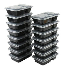 Mainstays 15 Pack 2 Compartment Meal Prep Food Storage Containers