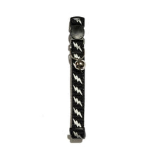 Vibrant Life, Reflective Lighting Bolt Breakaway Fashion Cat Collar, Black, One Size Fits Most