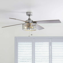 Better Homes & Gardens 52" Pewter Indoor Ceiling Fan with Light, 4 Blades, Pull Chains & Reverse Airflow