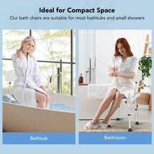 Naipo Adjustable Height Shower Chair with Backrest and EVA Padded, Bathtub Bench Seat Transfer for Disabled, Seniors & Elderly, Tool-Free Assembly