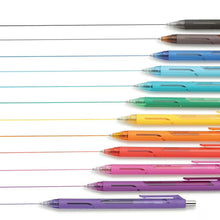 Pen+Gear Medium Point 0.7mm Retractable Gel Pens, Assorted Ink, 12 Count