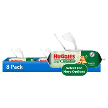 (8 pack) Huggies Extra Large Baby Wipes, Unscented, 1 Flip-Top Pack (42 Wipes Total) (Select for More)