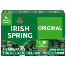 (8 pack) Irish Spring Original Deodorant Bar Soap for Men, With Flaxseed Oil, 3.7 oz Bar (4 Pack)