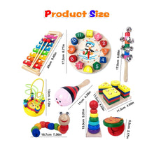 9-PieceWoodenToddlerLearningSet-MontessoriMusical-EducationalToyswithXylophone-BellStick-Maracas_9544_2 - USA Mega Market