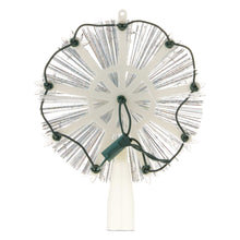 9-Point White Tinsel Star LED Christmas Tree Topper, 7", by Holiday Time