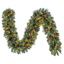 9-Pre-litLEDWithTwinkleArtificialGreeneryGarland1-_4 - USA Mega Market