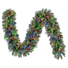 9-Pre-litLEDWithTwinkleArtificialGreeneryGarland2-_3 - USA Mega Market