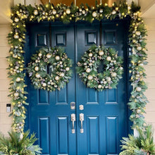 9' Pre-lit LED with Twinkle Artificial Decorated Garland, Metallic