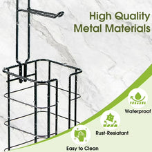 Toilet Paper Holder, Upgraded Toilet Paper Storage Free Standing, Free Standing Tissue Roll Storage Rack for Bathroom, Black