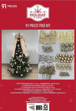 91CountChampagneChristmasTreeDecoratingKit-byHolidayTime-_1 - USA Mega Market
