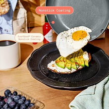 Beautiful 12-Piece Ceramic Nonstick Cookware Set, Pots and Pans with Strainer Lids, Buttercream by Drew Barrymore