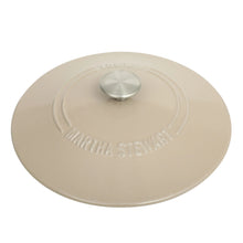 Martha Stewart Everyday Eastwick 7 Quart Enamel on Cast Iron Dutch Oven Taupe