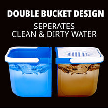 Insta Mop Spin Mop and Bucket with Wringer Microfiber Mop Head Floor Cleaning for Hardwood Tile