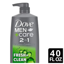 Dove Men+Care Fortifying 2-in-1 Shampoo and Conditioner, 40 oz.