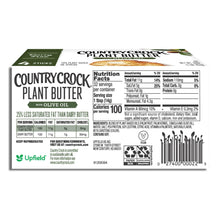Country Crock Dairy Free Vegan Plant Butter with Olive Oil, 16 oz, 4 Sticks (Refrigerated)