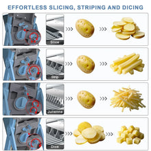 Mandoline Slicer for Vegetables Fruits, Adjustable Thickness Stainless Steel Food Cutter & Chopper, Safe and Quick Meal Preparation