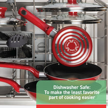T-fal Easy Care Nonstick Cookware, Jumbo Cooker, 5 Quart, Red
