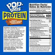 Pop-Tarts Protein Boostin' Brown Sugar Cinnamon Toaster Pastries, 10g Protein, Shelf-Stable, 14.3 oz (8 Count)