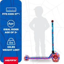 Huffy Marvel Spidey & His Amazing Friends Light-Up Toddler Scooter, Ages 3+, Blue, Boys