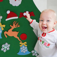TETOU 3Ft DIY Felt Christmas Tree for Kids, Felt Xmas Tree Set with 26pcs Ornaments, Christmas Decorations Indoor Wall Hanging Kids Gift