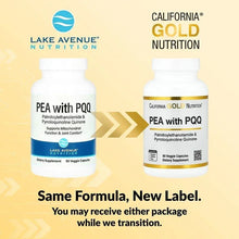 California Gold Nutrition, PEA 300 mg + PQQ 10 mg, 90 Veggie Capsules