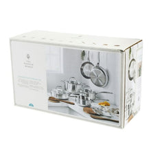 The Pioneer Woman 14-Piece Stainless Steel Cookware Set, Cooking Pots and Pans Set with Kitchen Utensils