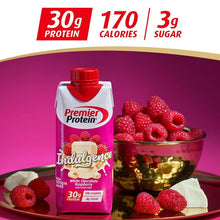 Batido de proteínas Premier Protein de 30 g, sabor chocolate blanco y frambuesa Indulgence, 11 onzas líquidas, paquete de 15. 