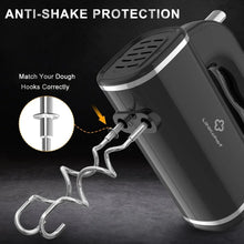 LINKChef Hand Mixer, 450W Turbo Electric Handheld Mixer, 5 Speed Electric Mixers for Kitchen (Black)