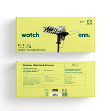 onn. Outdoor TV Antenna with Pole, up to 85-Mile Reception Range, Ultra-HD/Full HD/HD Ready