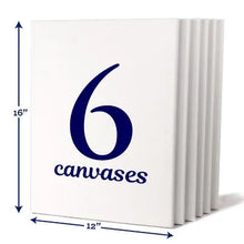 Artskills 12" X 16" Stretched Canvas for Arts and Crafts, 6 Pack