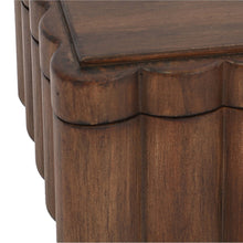 Better Homes & Gardens Scalloped Wooden Jewelry Box with Lid, Decorative Trinket Storage Organizer, Natural Wood