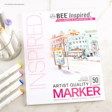 Bee Paper - Bee Inspired 9"x12" Marker Paper Pad, 50 Sheets, Top Tape, 24lb. 90GSM