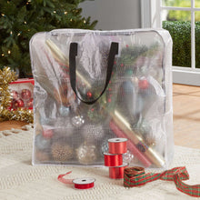 Mainstays Clear 24 Gallon Heavy Duty Slim Storage and Moving Bag with Zipper Closure and Dual Carry Handles