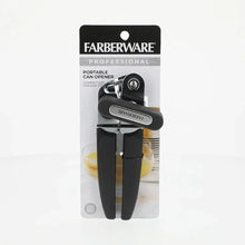 Farberware Pro Stainless Steel Portable Can Opener with Black Handle
