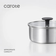 Carote 4 Pcs Stainless Steel Saucepan Set, Saucepans with Detachable Handle, Oven Safe, Induction Ready, Stackable Cookware, Kitchen Cooking Set