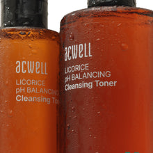 Tónico limpiador equilibrante de pH con regaliz ACWELL, 290 ml (10.14 fl oz), paquete de 2