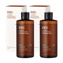 Tónico limpiador equilibrante de pH con regaliz ACWELL, 290 ml (10.14 fl oz), paquete de 2