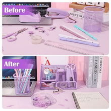 AertyolePurpleMeshDeskOrganizerandAccessories-PurpleOfficeSupplies7CompartmentsDeskOrganizerwith_4251_2 - USA Mega Market