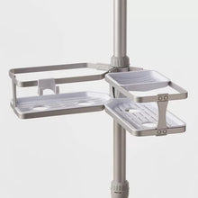 AluminumCornerTensionPoleCaddyGray2 - USA Mega Market
