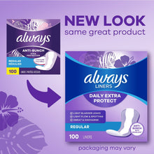 Always Anti-Bunch Xtra Protection Daily Liners Xtra Long Length, 92 Ct (PACK OF 3 )