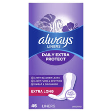 Always Anti-Bunch Xtra Protection Daily Liners Xtra Long Length, 92 Ct (PACK OF 3 )