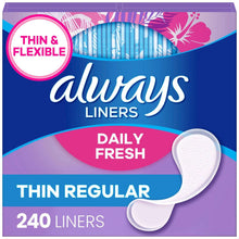Always Daily Panty Liners, Unscented, 240 ct.