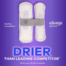 Always Discreet Adult Incontinence Pads for Women, Heavy Absorbency, Regular Length, Postpartum Pads, 48 Count