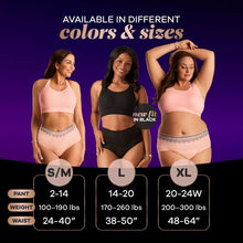 Always Discreet Boutique Incontinence Underwear, Maximum Protection, XL, Black, 9 Count